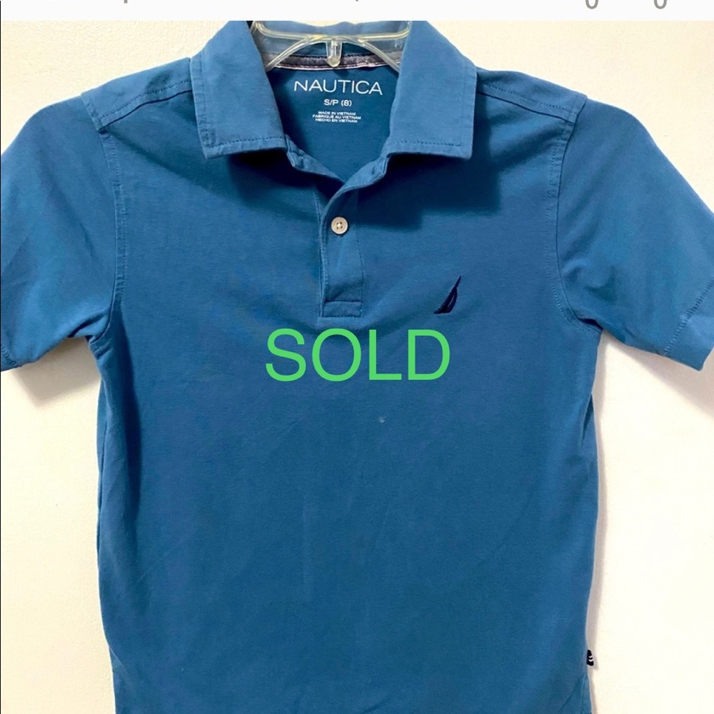 Boys polo size 8 Nautica shirt